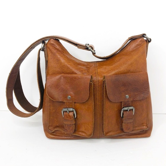 Spikes & Sparrow Bags Spikes And Sparrow Brown Leather Messenger